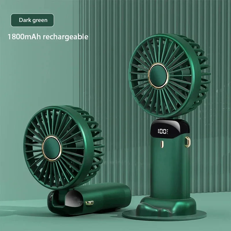 Portable Mini Handheld Fan β USB Rechargeable, 5 Speed Cooling Fan