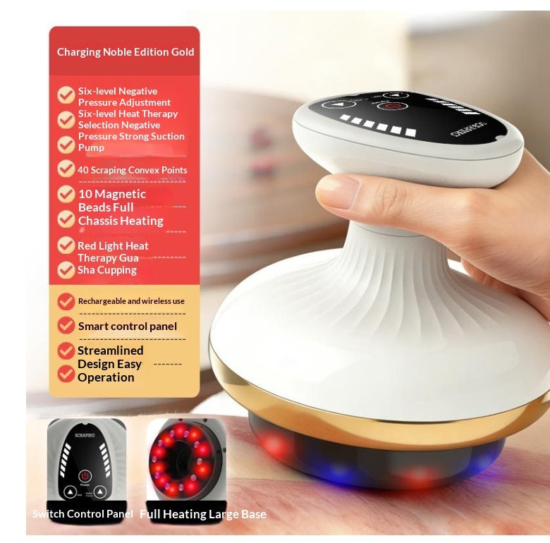 Electric Gua Sha Massager – Rechargeable Face & Body Cupping Device