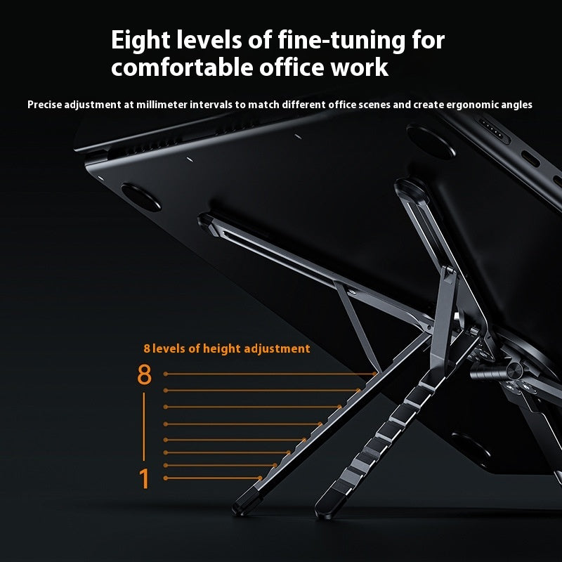 Premium Foldable Laptop Stand — Aluminum Alloy, Universal Fit