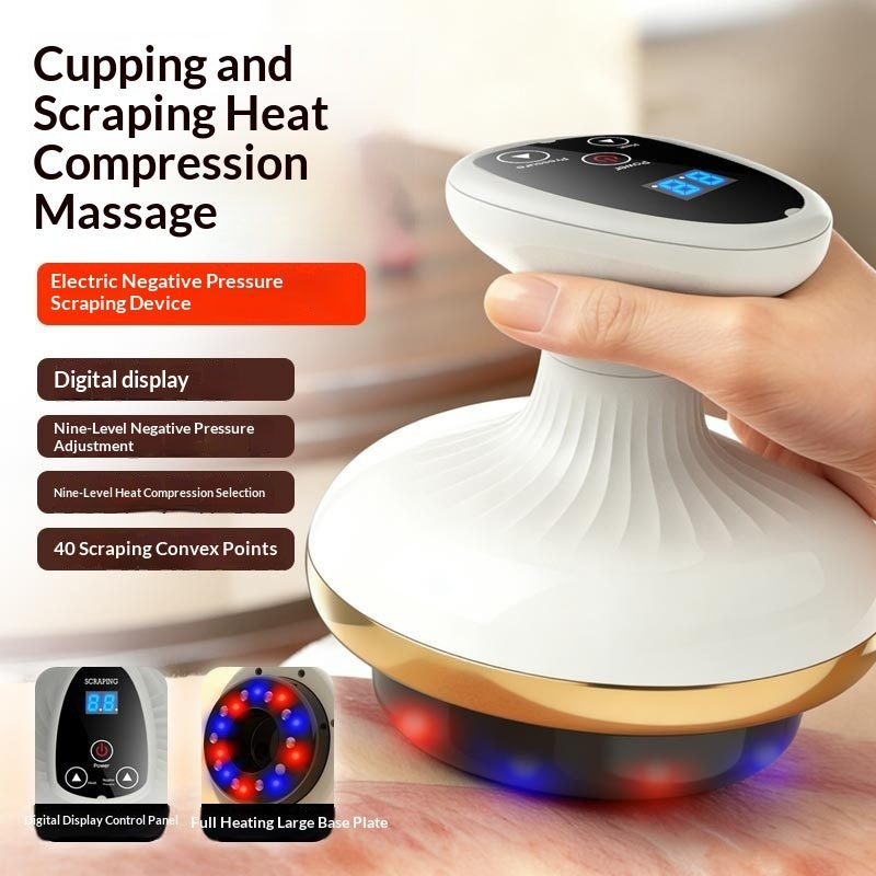 Electric Gua Sha Massager – Rechargeable Face & Body Cupping Device