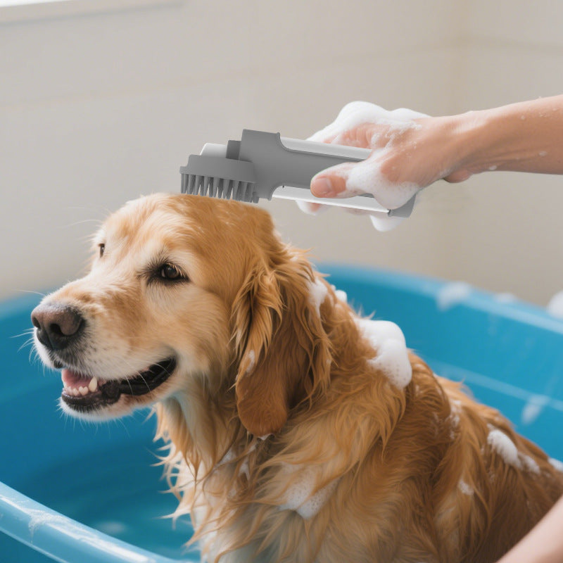 Silicone 2-in-1 Multi-Functional Pet Bath Brush
