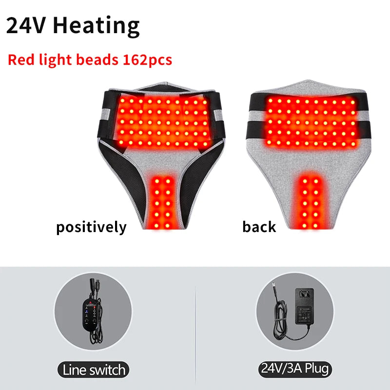 Red Light Heating Therapy Belt — Abdominal Pain & Muscle Relief