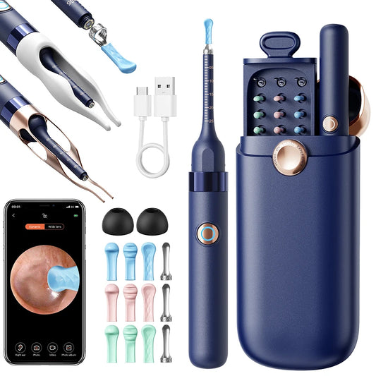 Smart Ear Wax Cleaner with Camera (HD Visual Otoscope) – Safe, Wireless, Rechargeable Ear Cleaning Kit