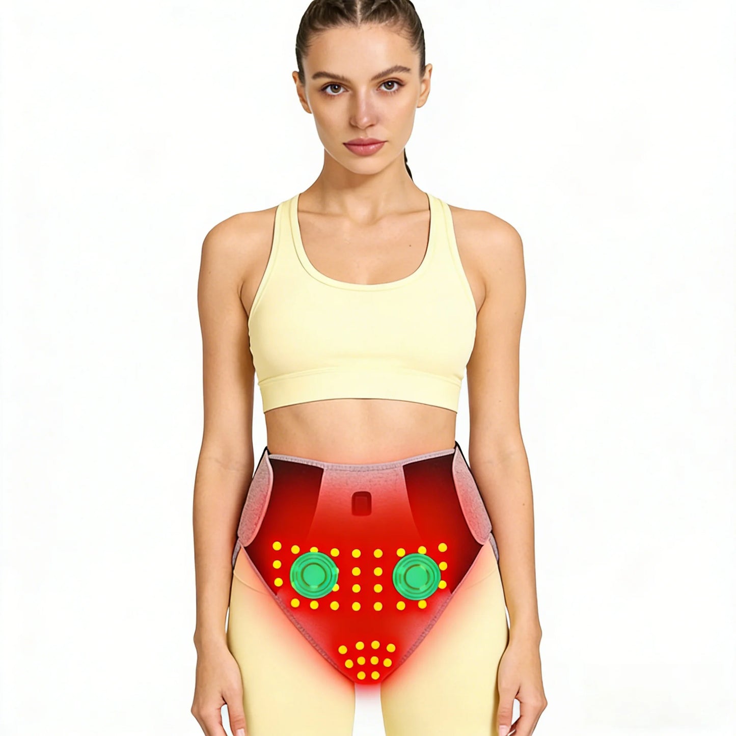Red Light Heating Therapy Belt — Abdominal Pain & Muscle Relief