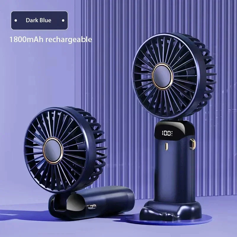 Portable Mini Handheld Fan – USB Rechargeable, 5 Speed Cooling Fan