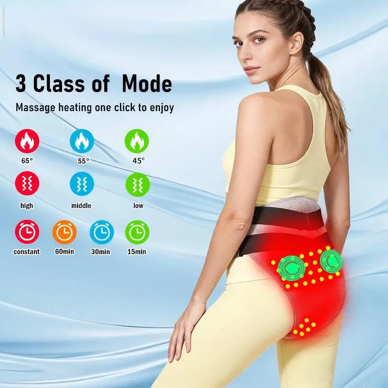 Red Light Heating Therapy Belt — Abdominal Pain & Muscle Relief