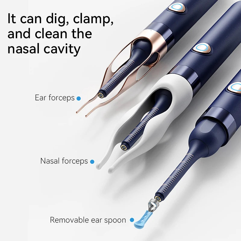 Smart Ear Wax Cleaner with Camera (HD Visual Otoscope) – Safe, Wireless, Rechargeable Ear Cleaning Kit