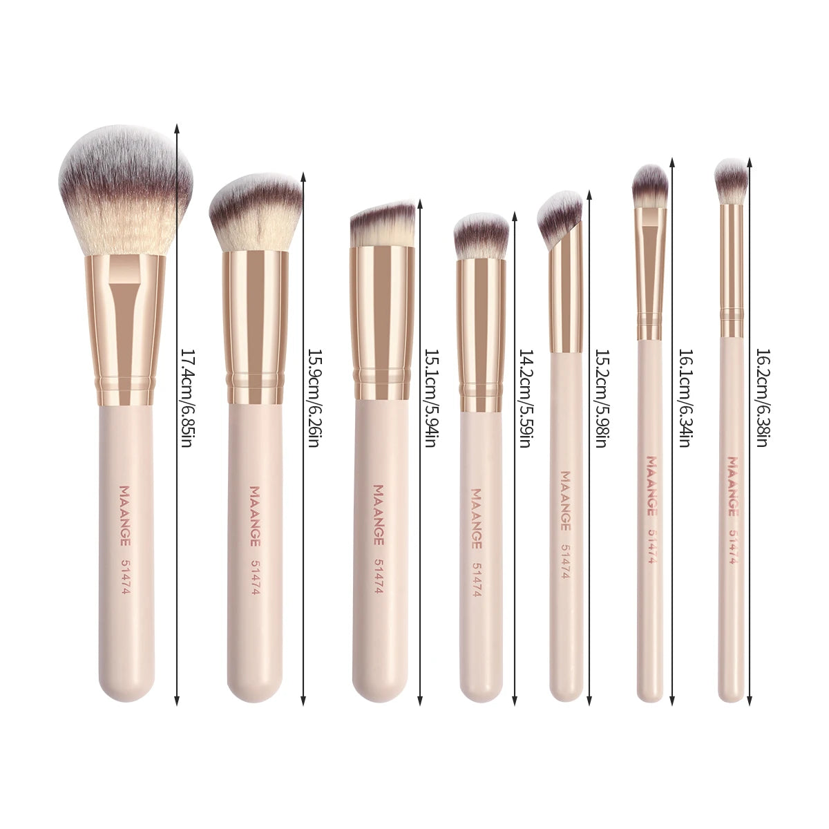 7-Piece Professional Makeup Brush Set (MAANGE) brand