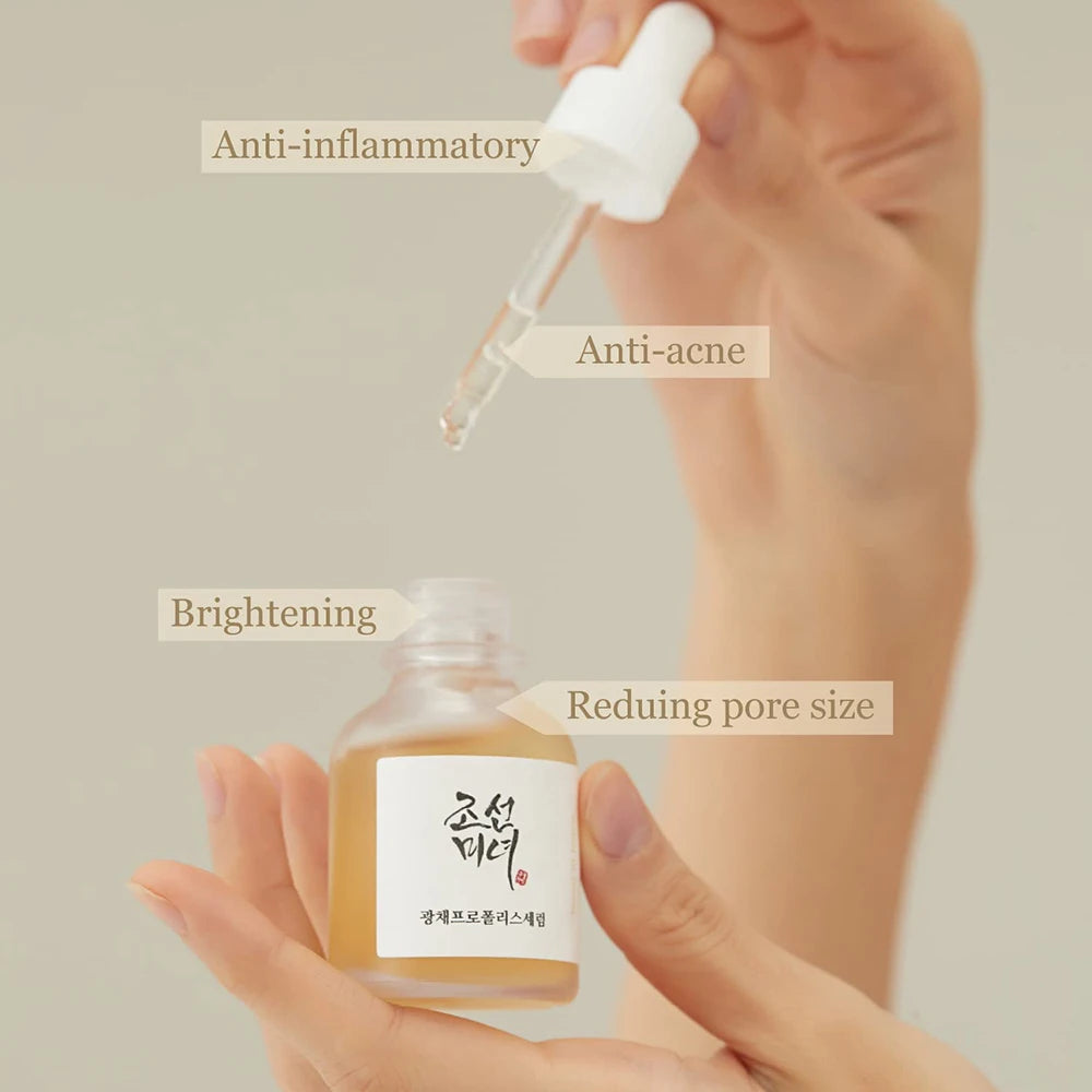 Korean Glow Serum – Hydrating & Brightening Face Serum (Green Tea, Propolis, Rice)