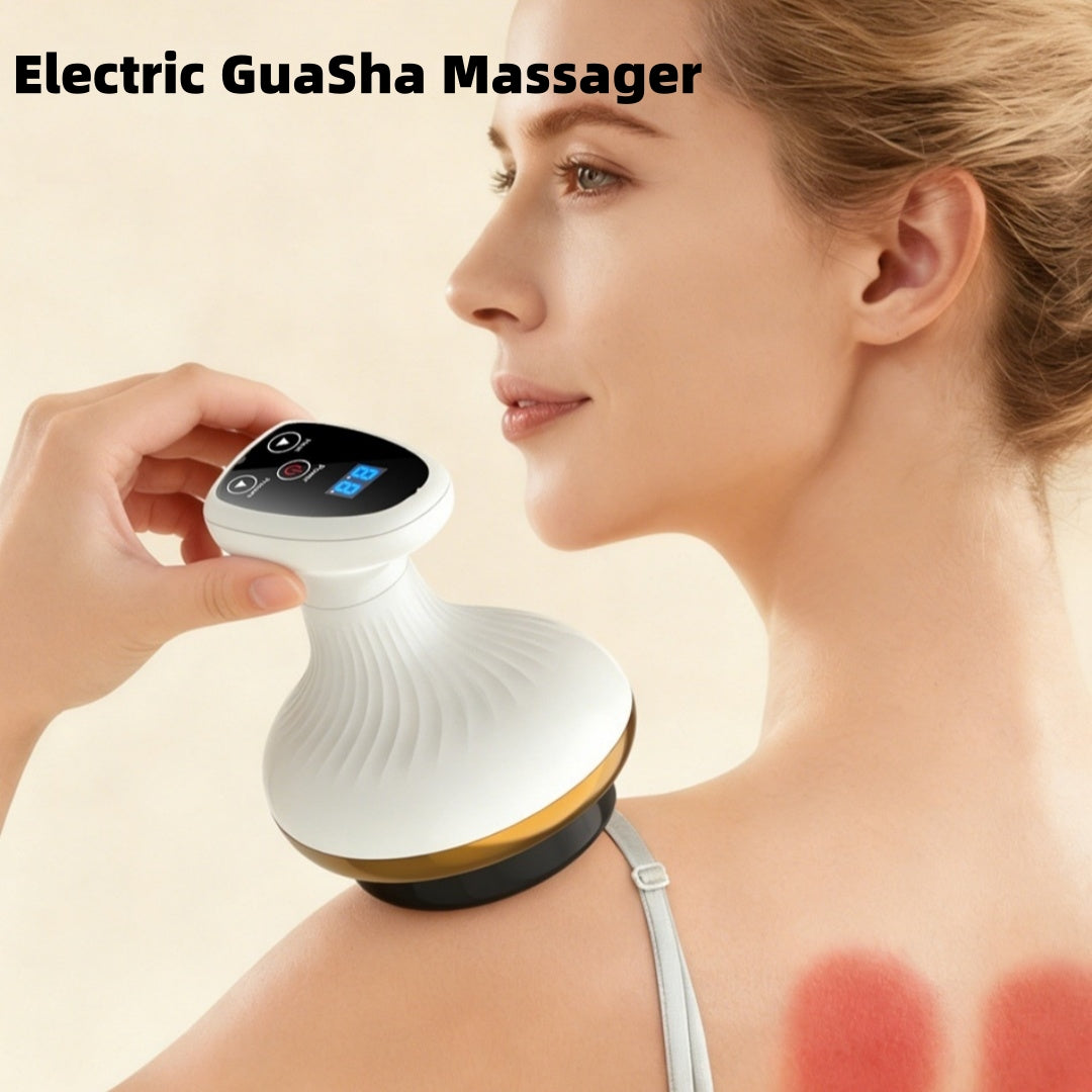 Electric Gua Sha Massager – Rechargeable Face & Body Cupping Device