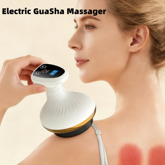 Electric Gua Sha Massager – Rechargeable Face & Body Cupping Device